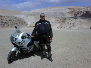 Rodolfo Rosenfeld en sus tantos paseos en moto